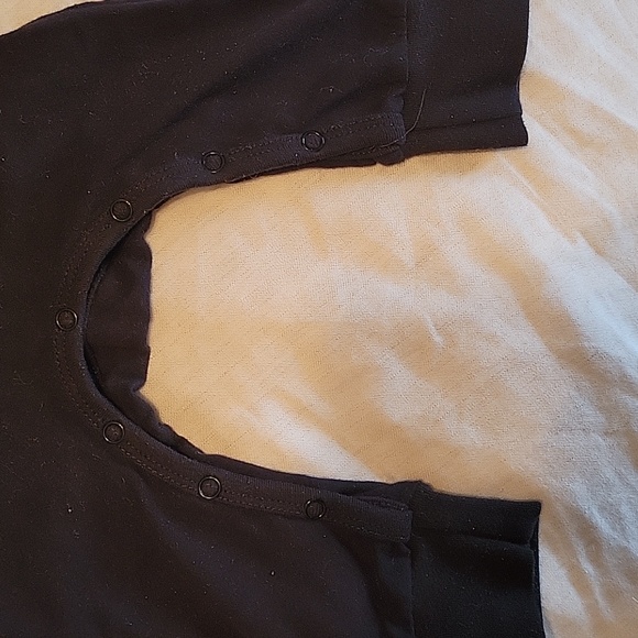 Little Bipsy Tank Romper 3-6m Black - Picture 3 of 4